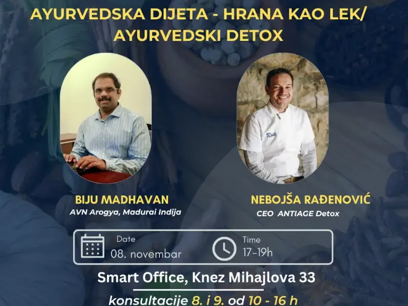 Ayurvedska radionica - ayurvedska dijeta, ayurvedski detox i hrana kao lek